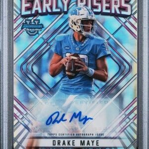 2023 AUTO #ER2 DRAKE MAYE 30/99 CHROME PSA 10! 1 OF 22!  ULTRA RARE! SIGNED!